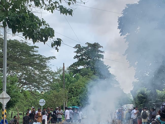Protesta Bajo Cauca- foto cortesía