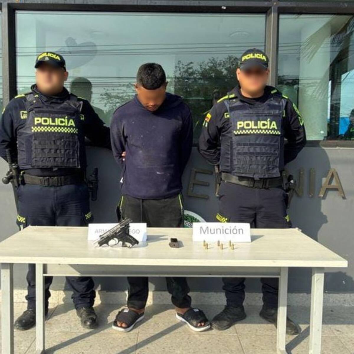 En el barrio Nuevo Paraíso, cayó ‘Martín Elías’ con una pistola y varios cartuchos