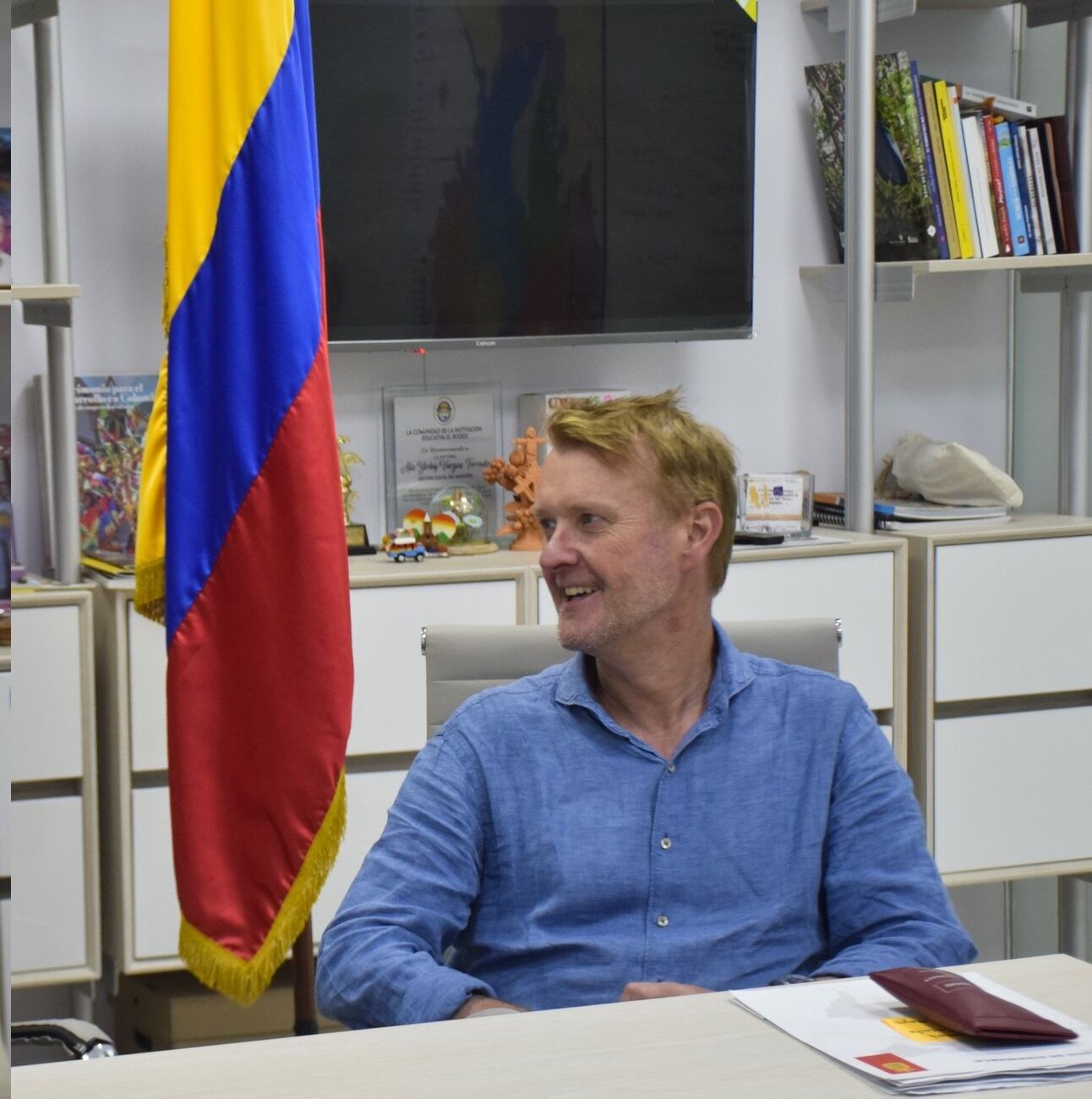 Embajador de Dinamarca en Colombia en su visita a Norte de Santander / Foto: Alcaldía de Cúcuta
