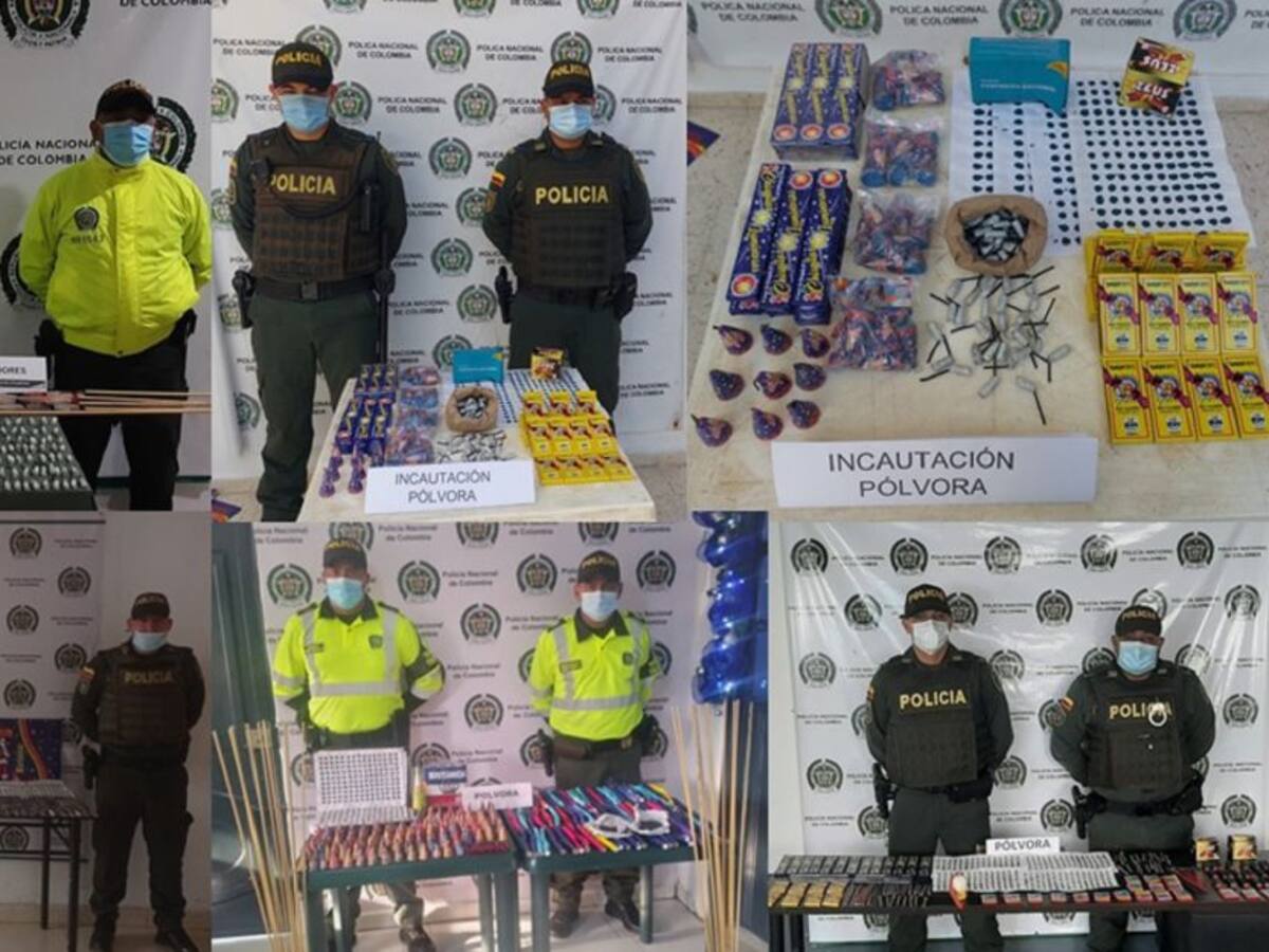 Policía del Atlántico realiza incautaciones de pólvora y licor adulterado