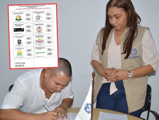 Córdoba definió el tarjetón para la histórica curul de paz en zonas rurales de cinco municipios.