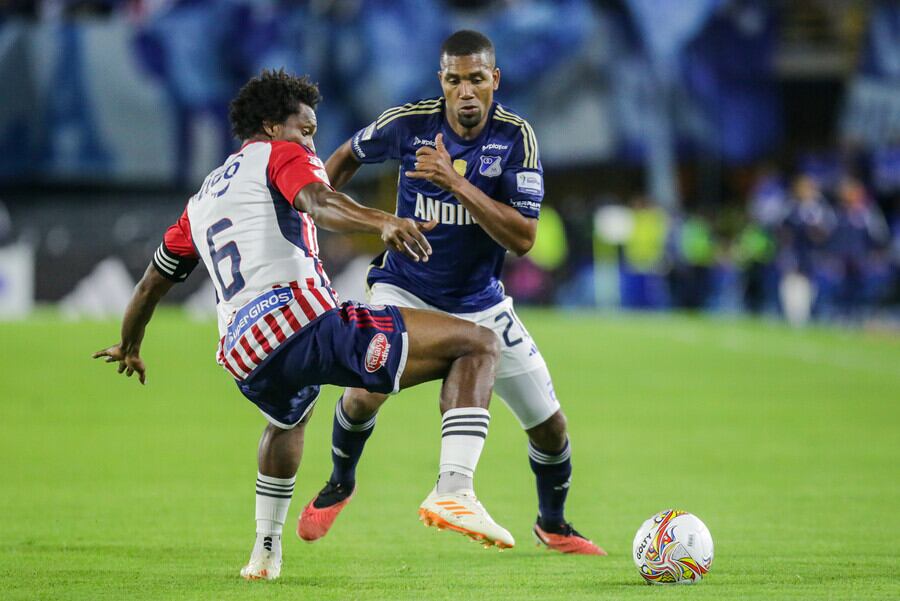 Danovis Banguero en el duelo de la Superliga entre Millonarios y Junior de Barranquilla / Colprensa