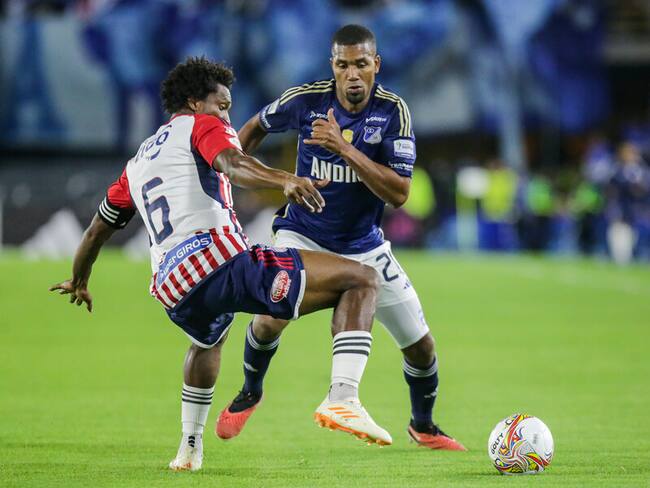 Danovis Banguero en el duelo de la Superliga entre Millonarios y Junior de Barranquilla / Colprensa