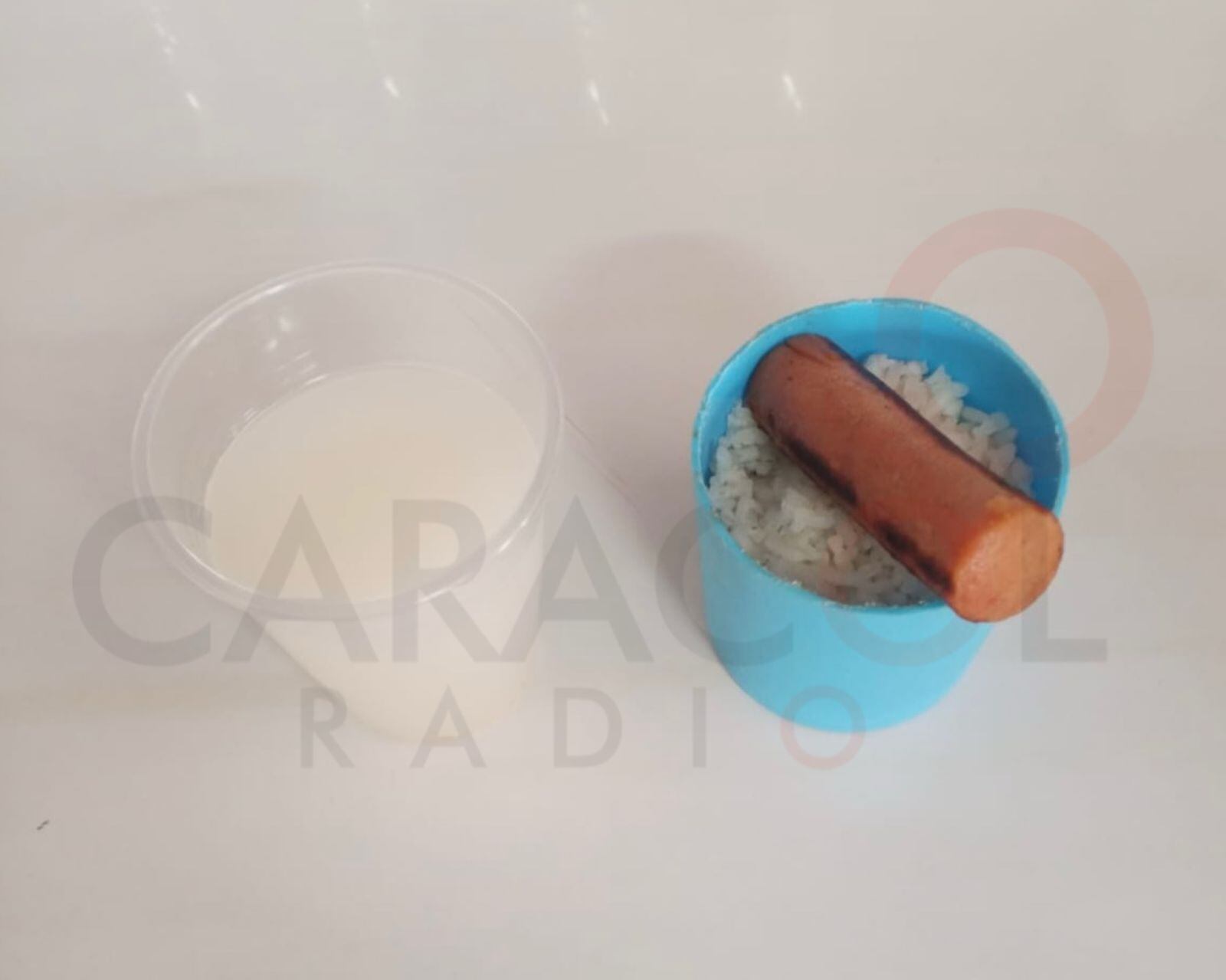 Comida suministrada a internos en Cárcel Modelo de Cúcuta. / Foto: Cortesía.