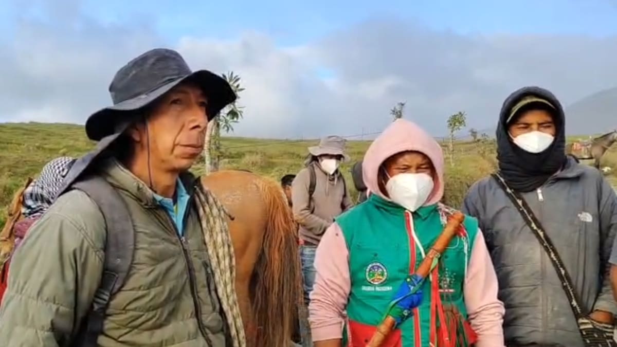 Comunidad indígena denuncia afectaciones para la población cercana al volcán Puracé en Cauca