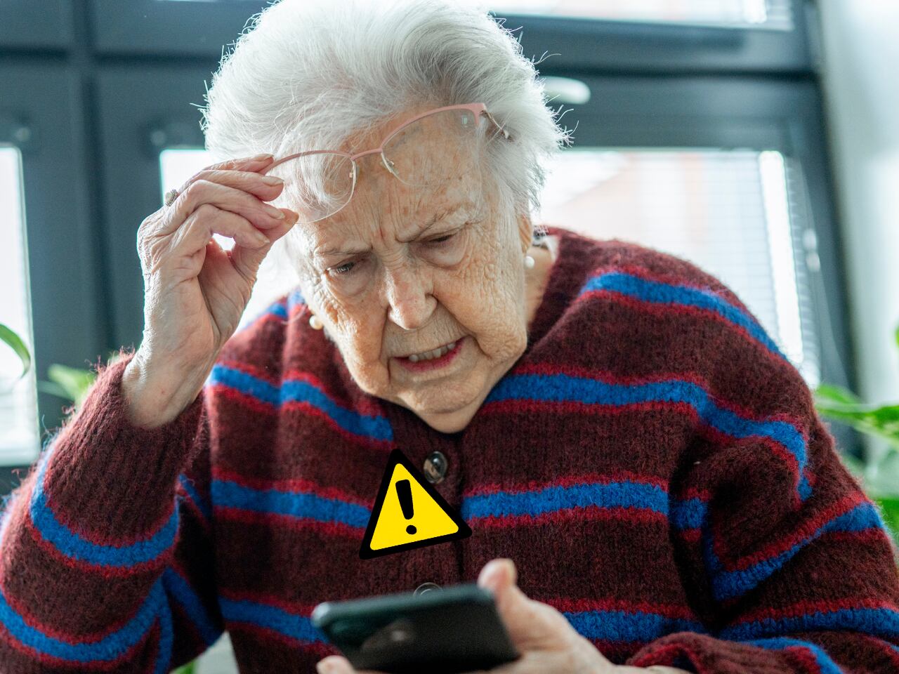 Foto: adulta mayor//alerta. 