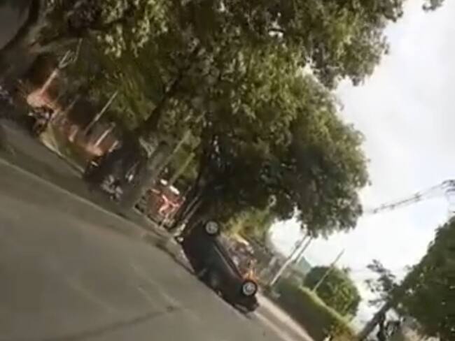 Cinco personas involucradas en un accidente de tránsito