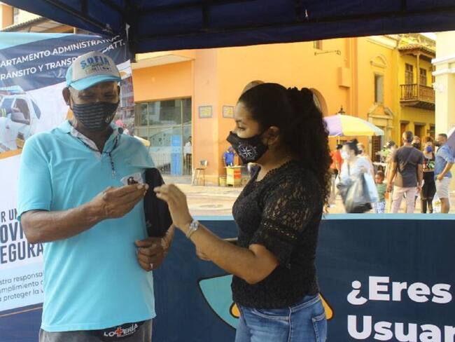 DATT instala aulas móviles para campañas pedagógicas en Cartagena
