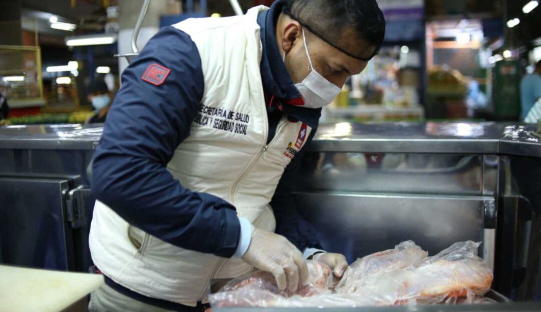 Comida de mar decomisada en Pereira
