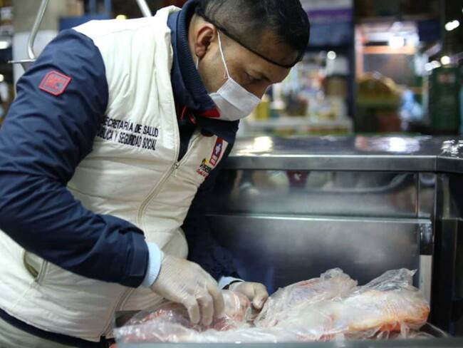 Comida de mar decomisada en Pereira