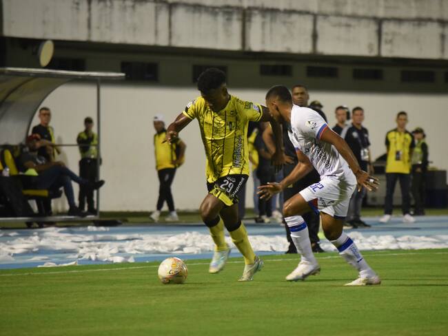 Alianza Petrolera contra Deportivo Pasto en cuadrangulares de la Liga BetPlay 2023-1. (Rosemberg Davila - Colprensa)