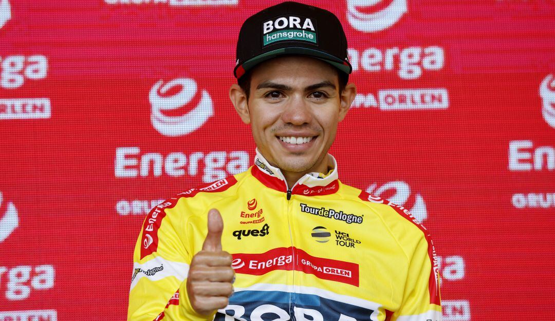 Sergio Higuita portó durante varios días la camiseta de líder en el Tour de Polonia.