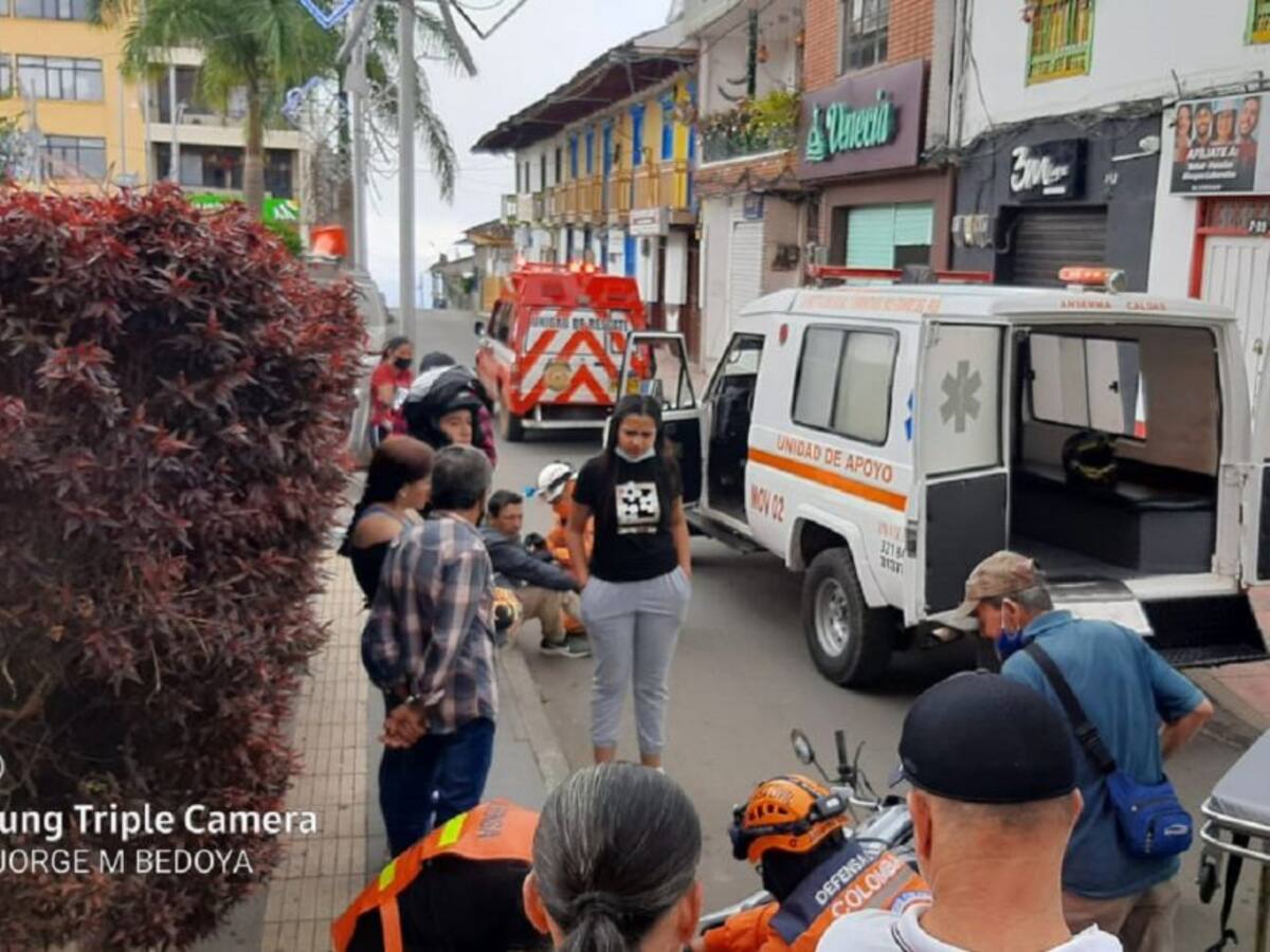 Peatón fue arrollado por un motociclista en Anserma, Caldas