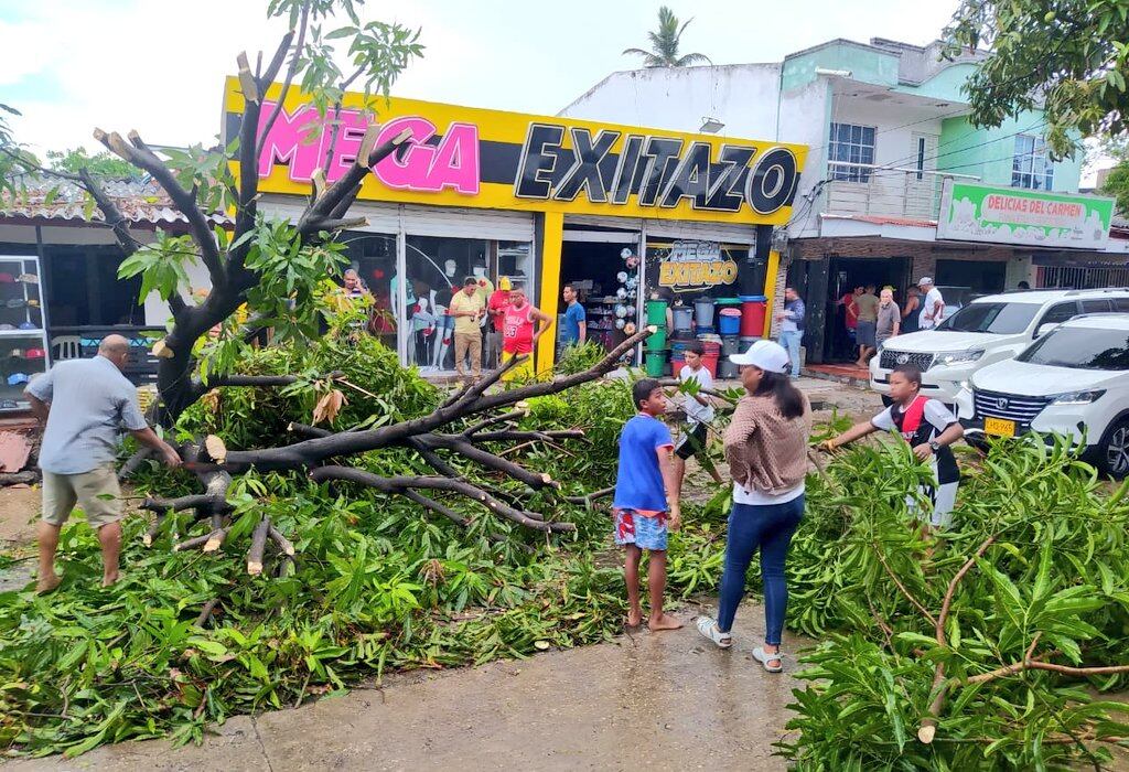 Afectaciones por vendaval en Malambo./ Foto: Alcaldía de Malambo