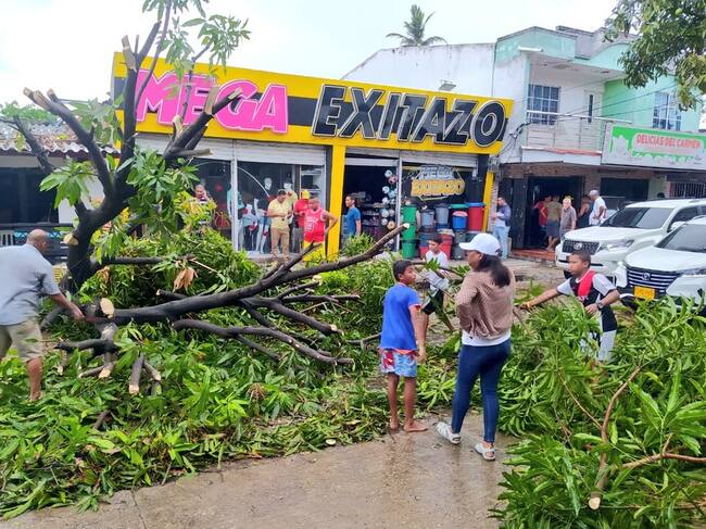 Afectaciones por vendaval en Malambo./ Foto: Alcaldía de Malambo