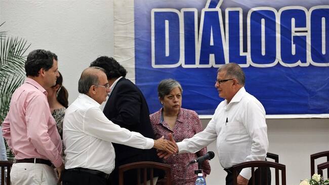 Negociadores del Gobierno y Farc en La Habana. Foto: Agencia EFE