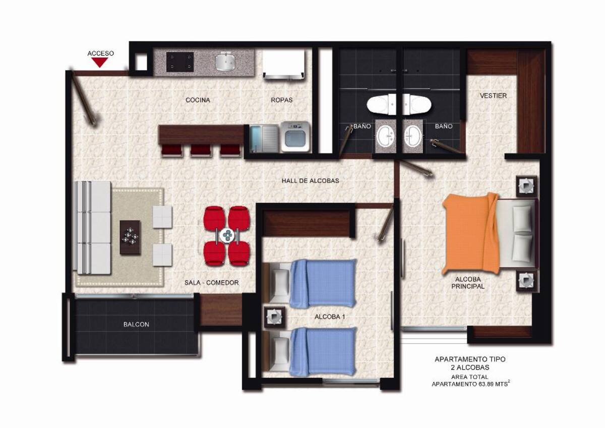 Apartamentos para estrenar en diciembre de 2015, con salón social, piscina niños y adultos, sauna, zona infantil, terraza-mirador con vista a toda la ciudad de Ibagué, Parrillas Bbq, entre otros lujos.