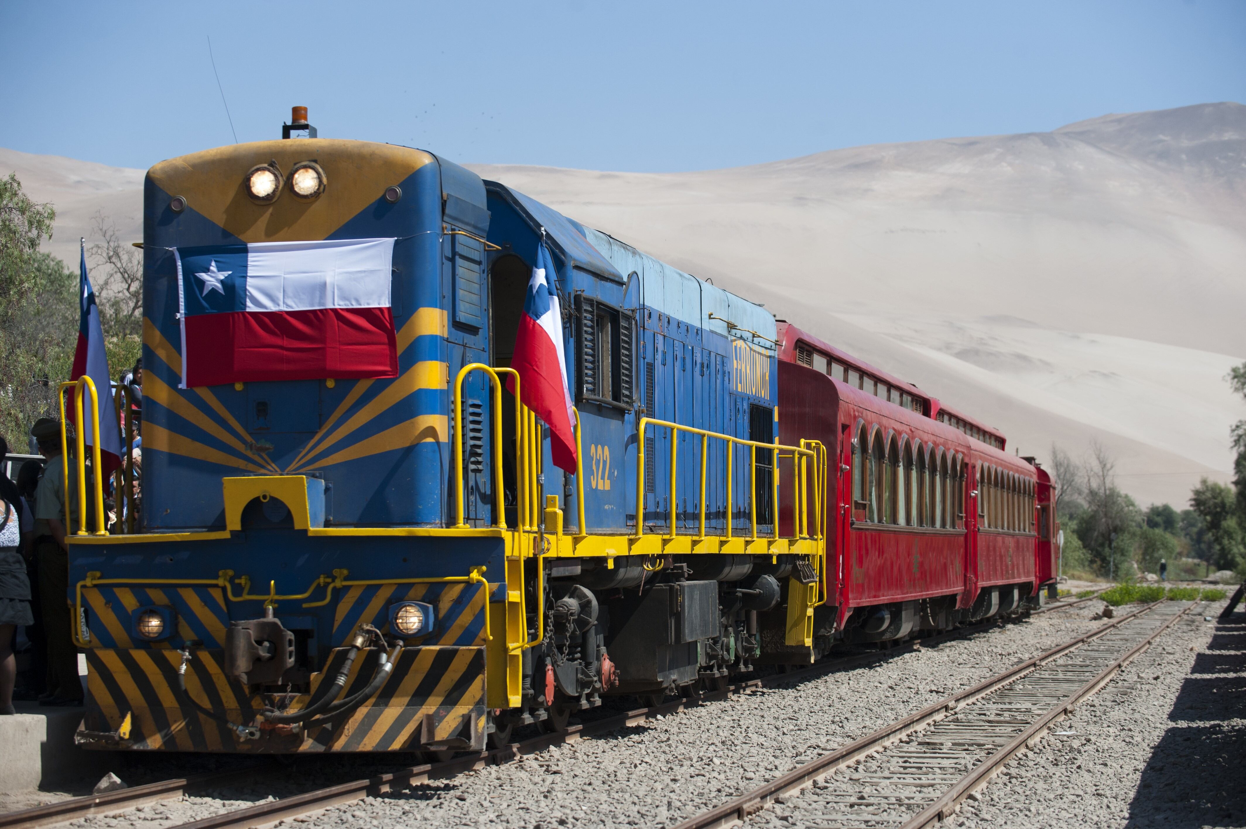 Vía de tren que conecta Chile con Bolivia.
(Foto: CLAUDIO SANTANA/AFP via Getty Images)