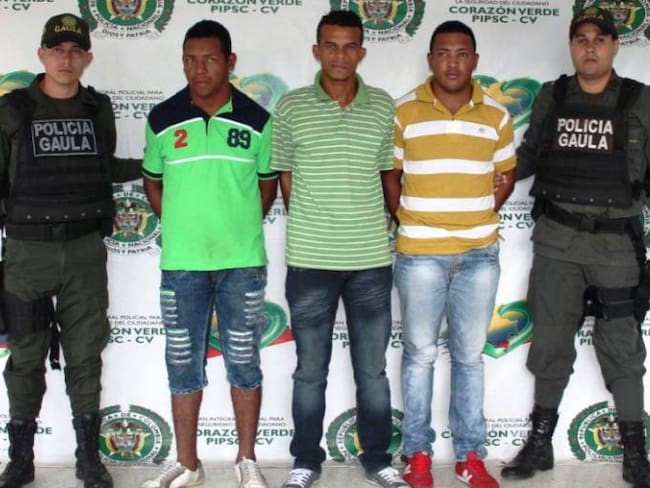 Gaula de la policía de Bolívar capturó tres extorsionistas del clan del Golfo
