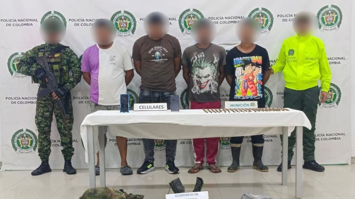 Caen en Córdoba cuatro presuntos miembros del Clan del Golfo por ataques contra la Fuerza Pública