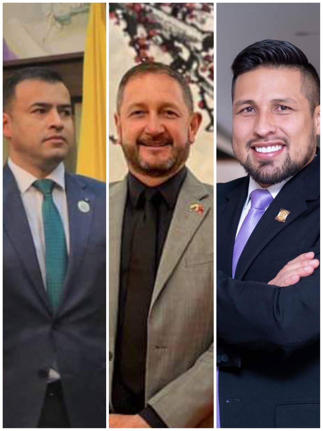 Los representantes de Boyacá, Jaime Raúl Salamanca, Pedro Suárez Vacca y Eduar Alexis Triana / Foto: Facebook