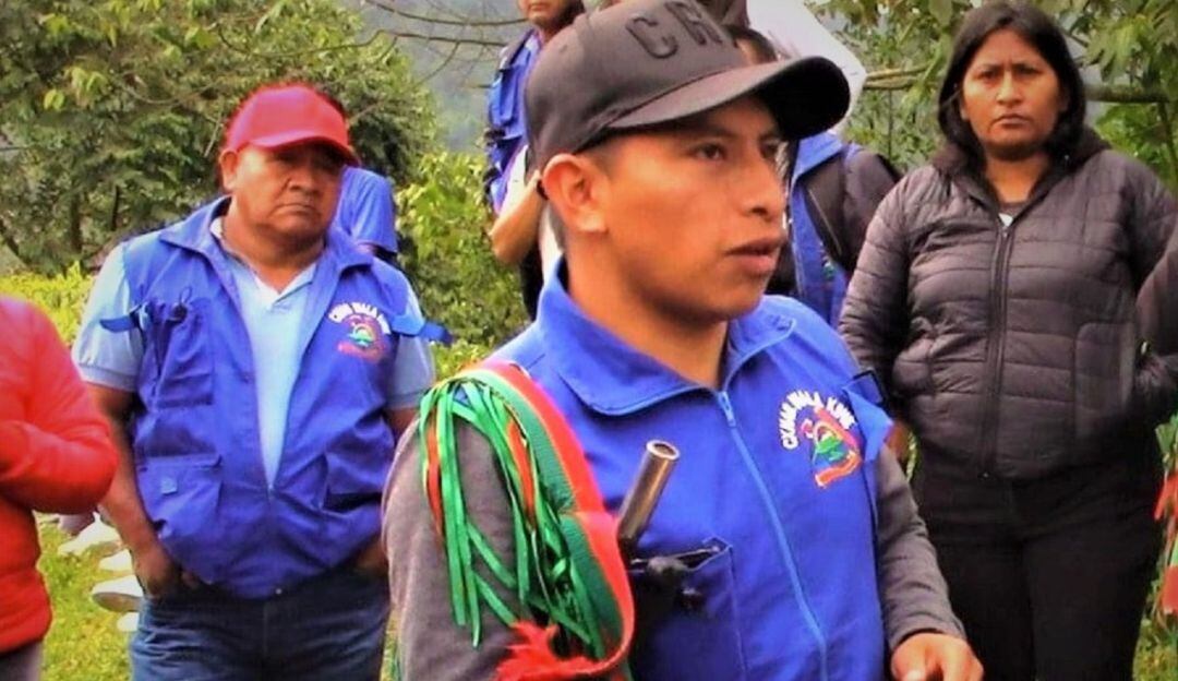 Oveimar Tenorio, coordinador de la Guardia Indígena