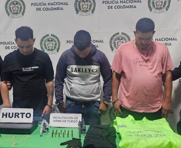 Los capturados. Foto: cortesía Mebar.