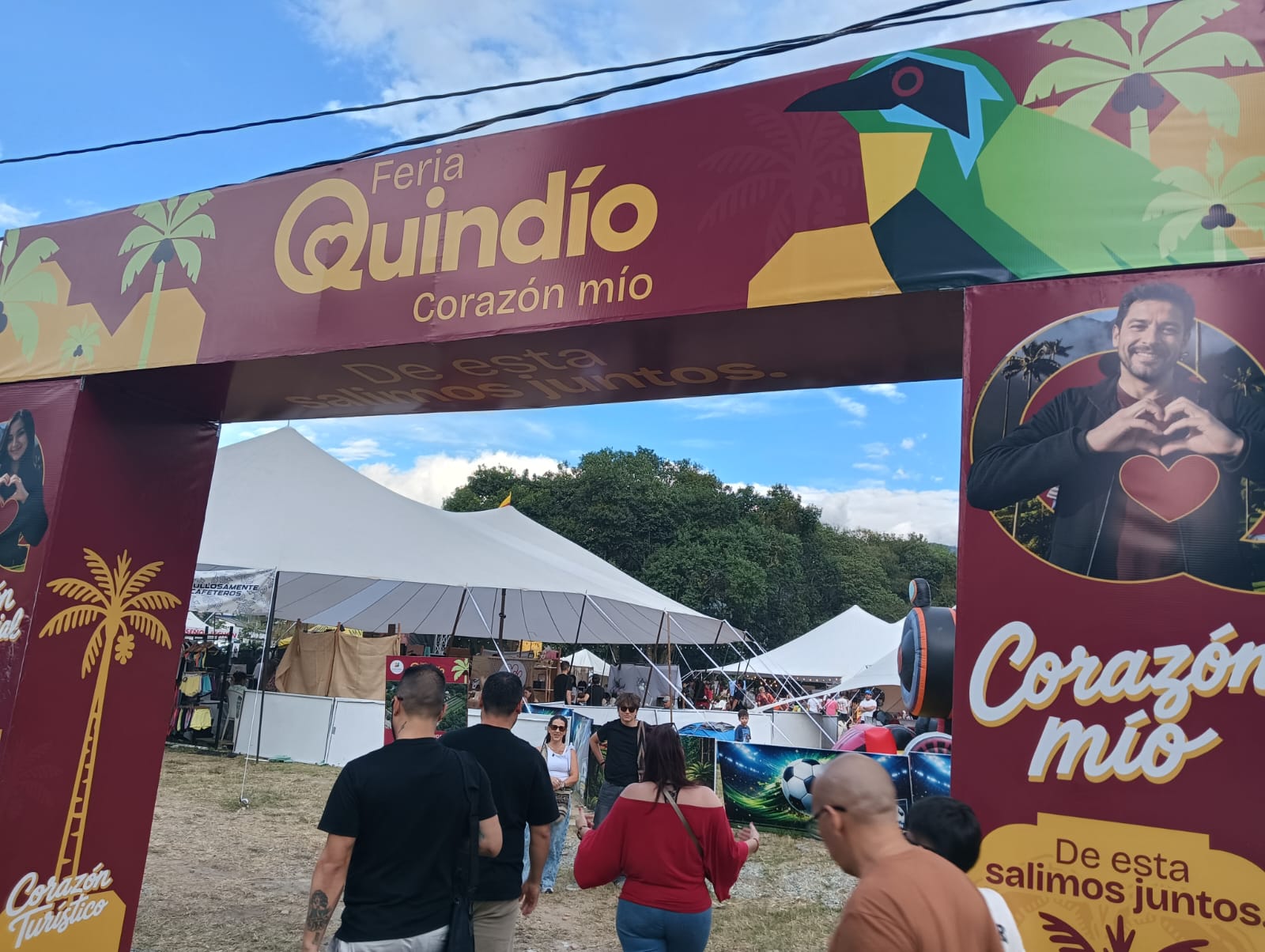 Hasta el 13 de septiembre se lleva a cabo la feria "Quindío Corazón Mío" en Armenia, lote frente al superinter carulla Foto: Adrián Trejos
