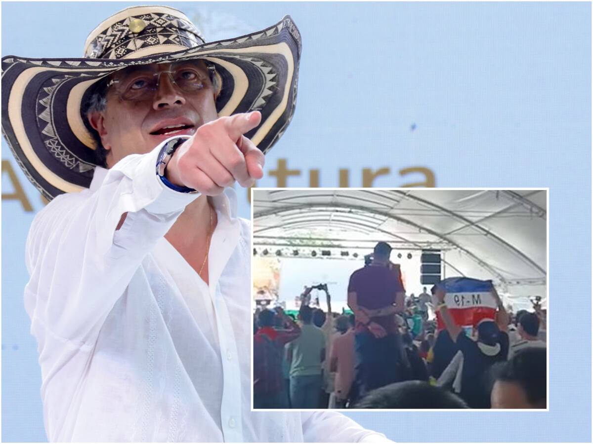 Petro explicó la presencia de la bandera del M-19 en el Pacto por la Tierra y la Vida en el Tolima