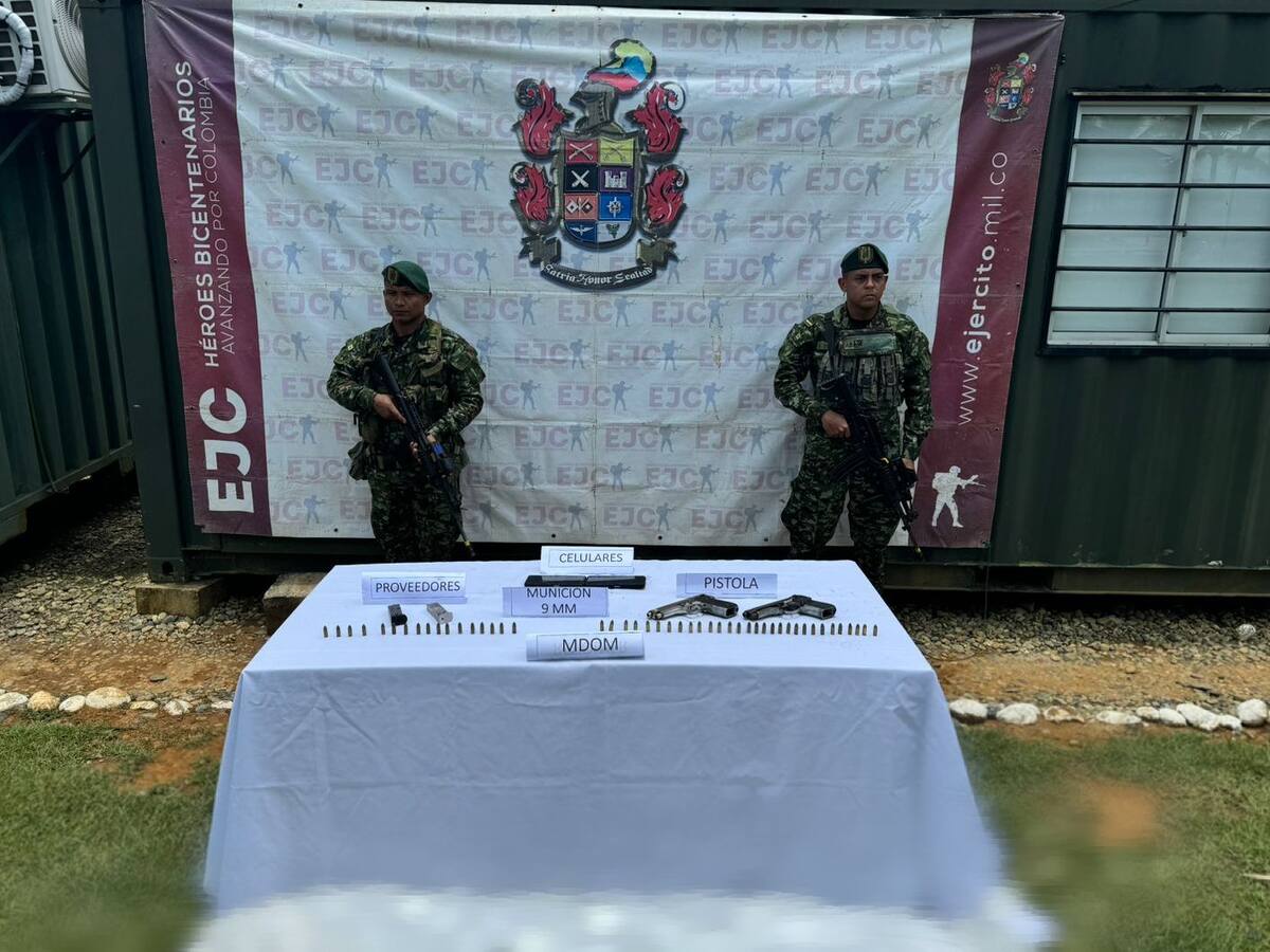 Un presunto cabecilla murió en medio de un combate con el ejército en Cáceres, Antioquia