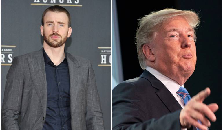 Chris Evans y Donald Trump 