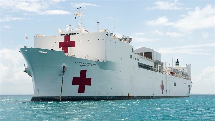 Llega a Colombia el buque hospital de EE.UU. para misión humanitaria. Foto: Colprensa