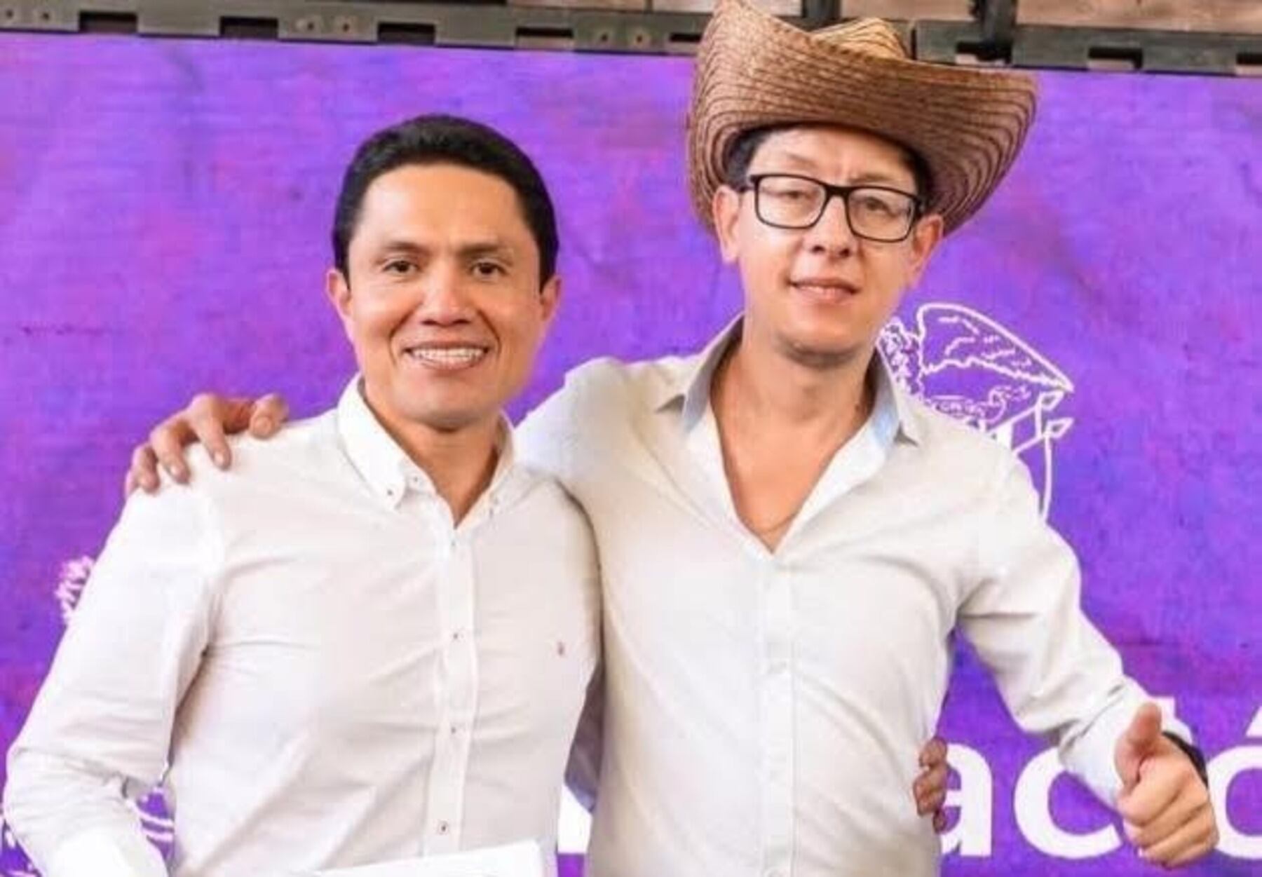 El rector de la UniEspinal, Mario Díaz, y el ministro de Educación, Daniel Rojas. 