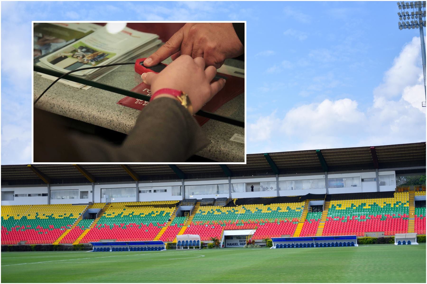 Biometría en el estadio de Ibagué