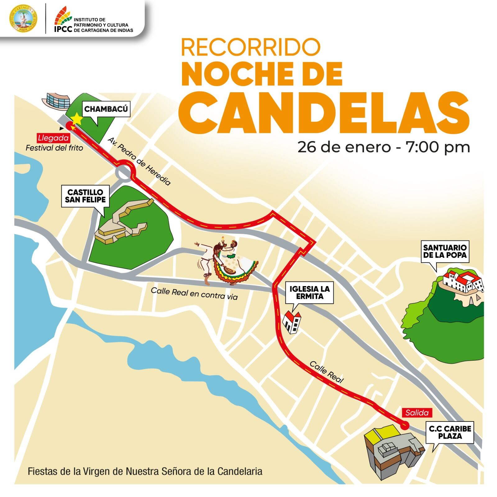 Se prende la Noche de Candelas en Cartagena