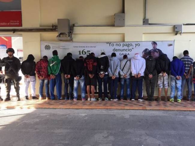 Operativo policial en Itagüí deja 21 capturados del combo San Gabriel
