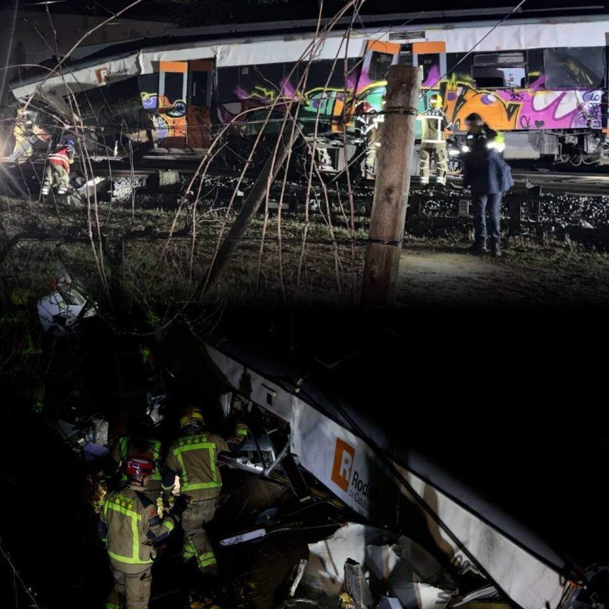 España: nuevo accidente de tren deja 33 heridos y una persona muerta