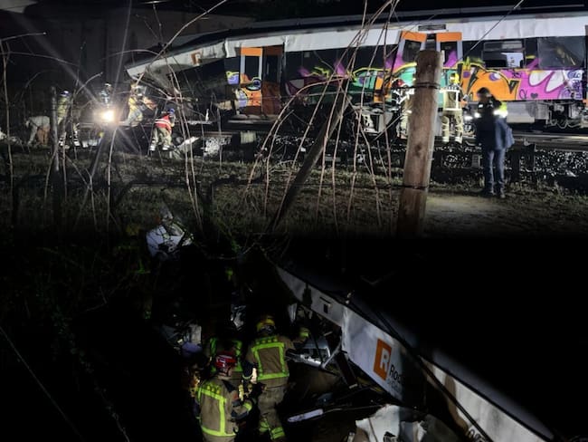 Según la revisión de las autoridades, el accidente ocurrió porque el tren chocó contra un muro que se había derrumbado tras una jornada de lluvias.
(Foto: Cortesía / EFE )