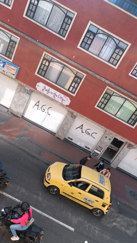 Nuevo caso de graffitis de AGC y llamadas extorsivas en el sur de Bogotá