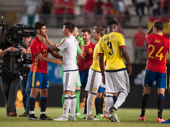 El último amistoso Colombia - España se disputó en el 2017. (Photo by Jose Breton/NurPhoto via Getty Images)