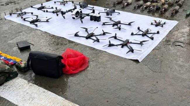 Incautan drones, explosivos y material de guerra de Disidencias Farc en López de Micay