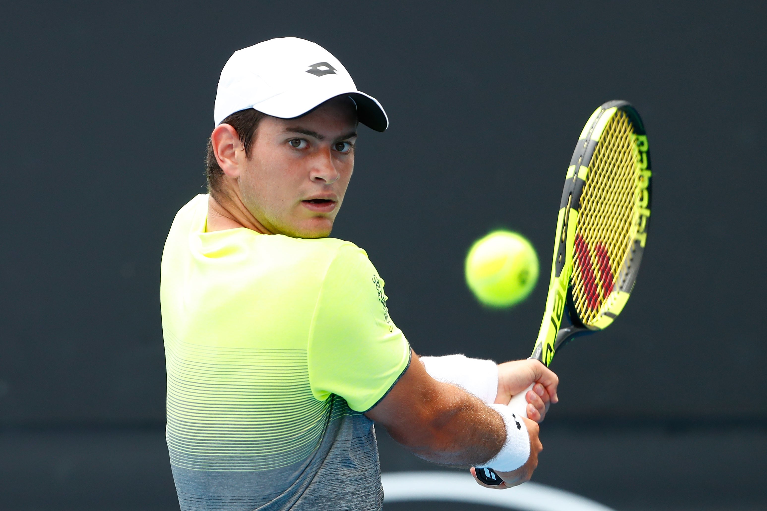 Nicolás Mejía denunció sufrir insultos del público y el equipo marroquí en la Copa Davis: esto contó.  (Photo by Michael Dodge/Getty Images)