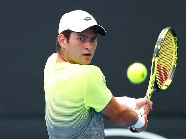 Nicolás Mejía denunció sufrir insultos del público y el equipo marroquí en la Copa Davis: esto contó. (Photo by Michael Dodge/Getty Images)