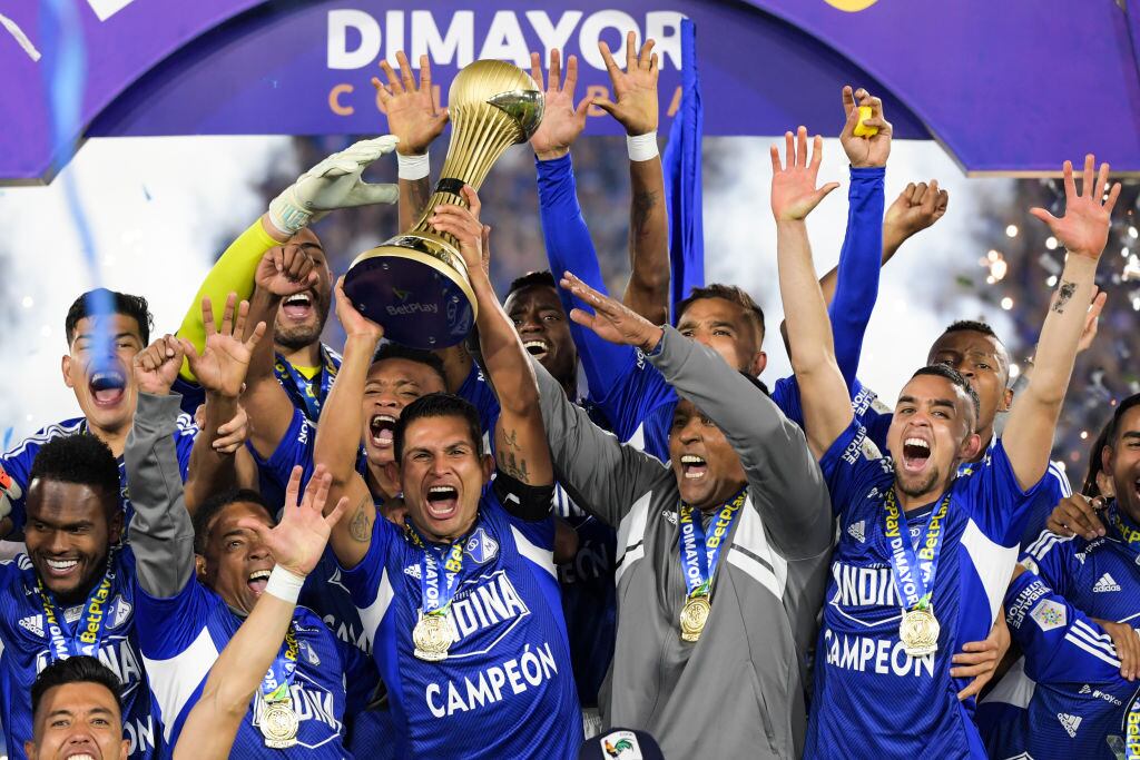 Millonarios campeón en 2023 de Liga /  (Photo by Daniel Munoz/VIEWpress)