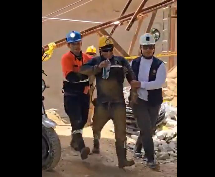 Minero rescatado en Segovia, mina La Reliquia