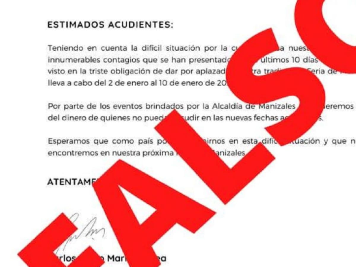Alcaldía desmiente información falsa sobre la no realización de la Feria