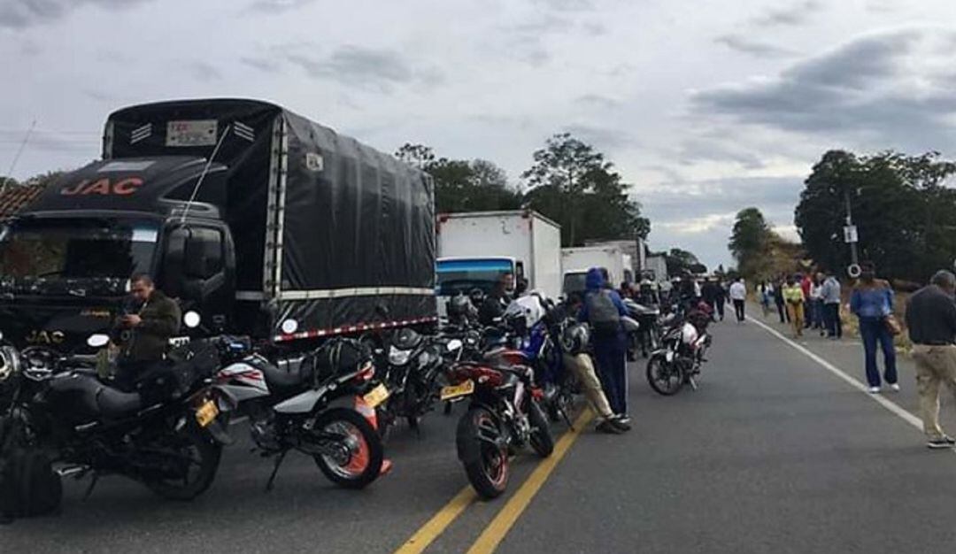 Cierre de la vía Panamericana