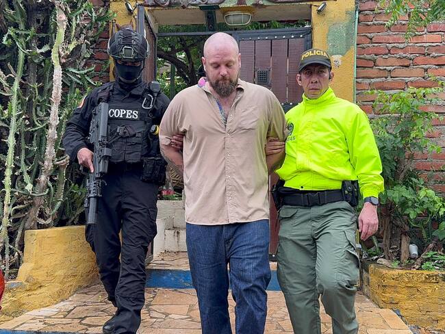 Capturan en Santa Marta a ‘Patrick’, alemán que lideraba organización de narcotráfico. Foto: Policía Nacional