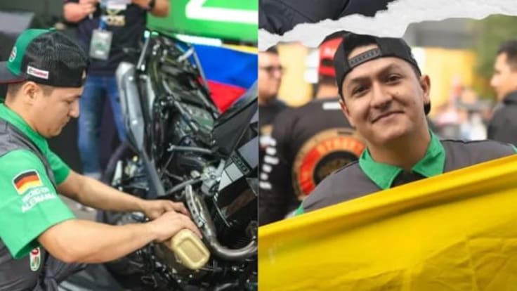 William Frías, mecánico premiado