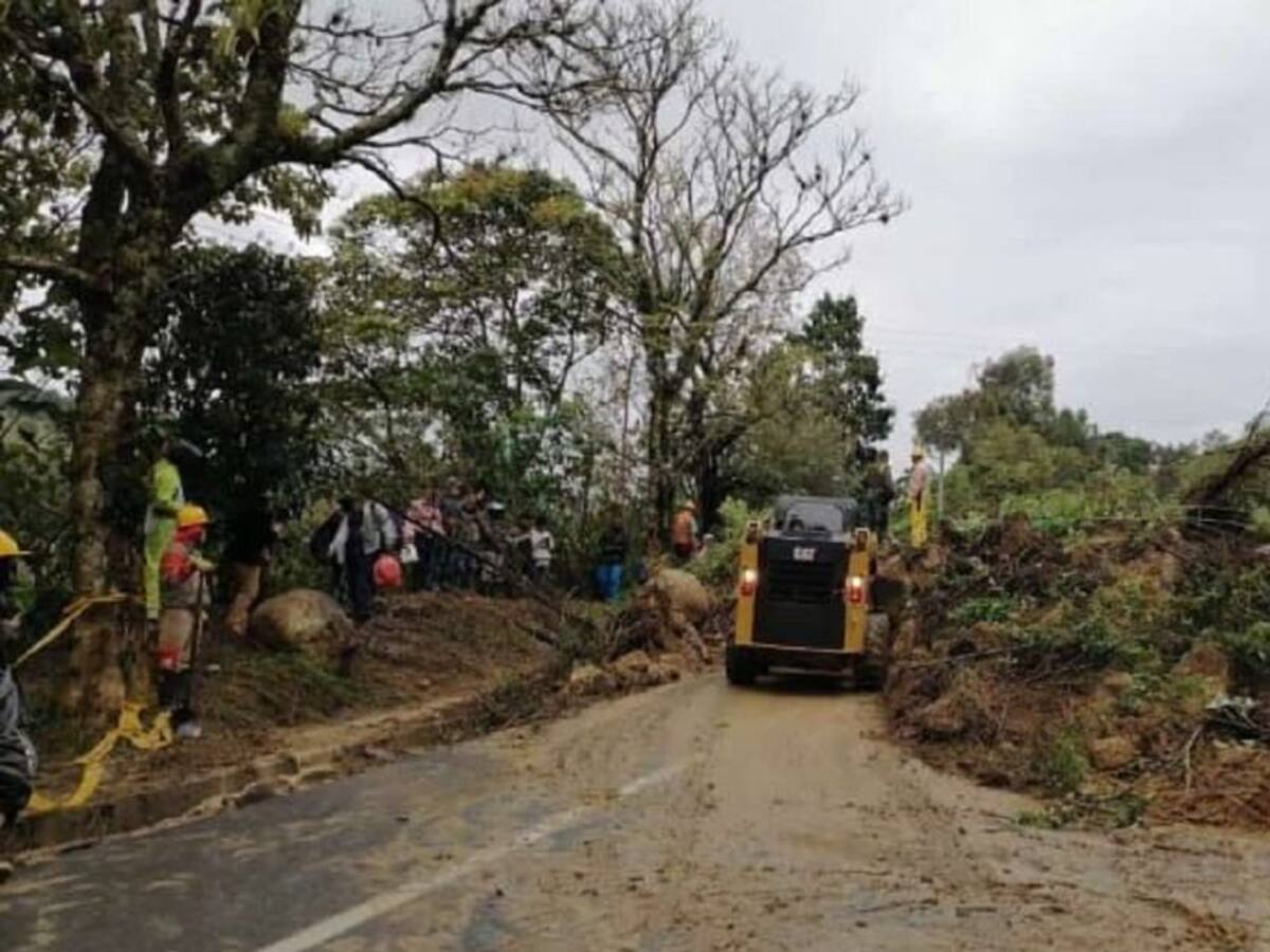 Caos en la vía Panamericana tras deslizamientos entre Popayán y Cali